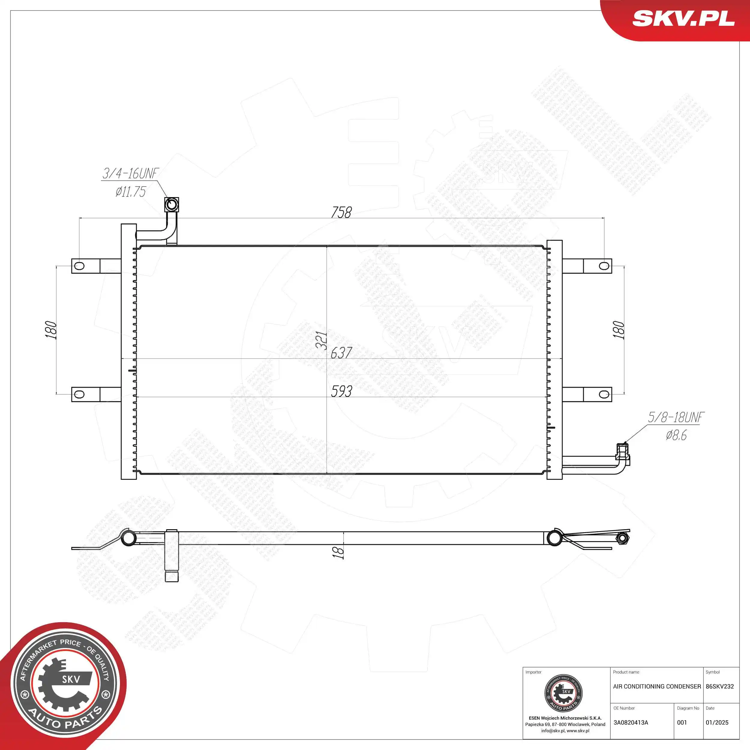 Condenser, air conditioning